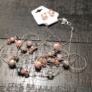 NWT Charming Charlie Necklace & Earrings Set!